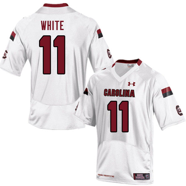 Men #11 ZaQuandre White South Carolina Gamecocks College Football Jerseys Sale-White